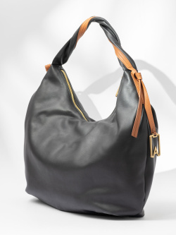 Сумка-хобо Arcadia Molly ar2348 capri bic nero/cuoio