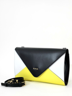 Клатч Ripani Elena rp7402HH 00581 nero/bianco/yellow