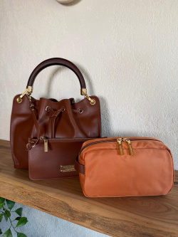 Сумка-тоут Gironacci gir3462 vitello soft/venere brandy