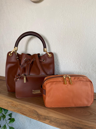 Сумка-тоут Gironacci gir3462 vitello soft/venere brandy