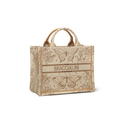 Тоут-шоппер Braccialini Queen B18420-TC F23 tessuto/polisynt farfalle