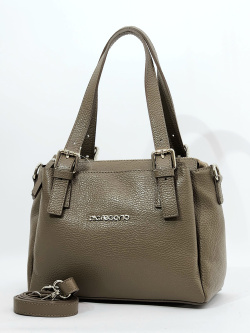 Сумка-тоут Di Gregorio gr9015 vitello taupe argento