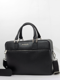 Портфель Di Gregorio gr9174 vitello nero argento