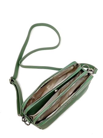 Сумка-багет Di Gregorio gr8798 vitello menta argento