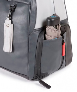 Дорожная сумка Piquadro Urban BV4447UB00/GRN серый/черный натур.кожа