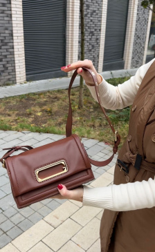 Мини-сумка Gironacci gir3250 vitello soft/venere brandy