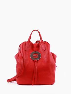 Рюкзак Di Gregorio gr1181 vitello rosso argento