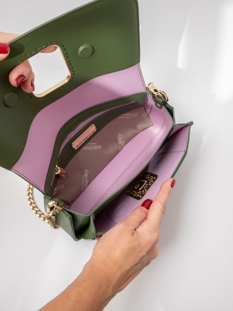 Сумка-багет Gironacci gir2290 charme/calf muschio/lilla