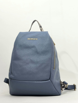 Рюкзак Di Gregorio gr3572 vitello azzurro/piton oro