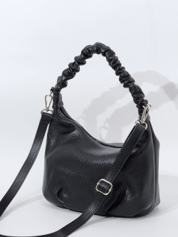 Мини-хобо Di Gregorio gr9153 vitello nero argento