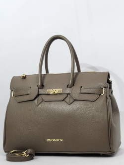 Сумка-боулер Di Gregorio gr9210 vitello taupe oro