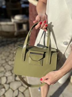 Сумка-боулер Gironacci gir3132 naplak/calf kiwi/phard