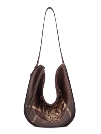 Сумка-хобо Curanni cu2591 vitello marrone