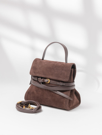 Сэтчел Steffalini st7001 scamosciato cioccolato