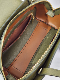 Сумка-боулер Gironacci gir3270 vitello/calf oliva/cuoio