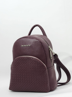 Рюкзак Di Gregorio gr3461 vitello/intreccio bordo argento