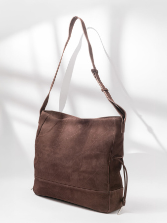 Сумка-тоут Curanni cu9834 scamosciato/nubuk cioccolato