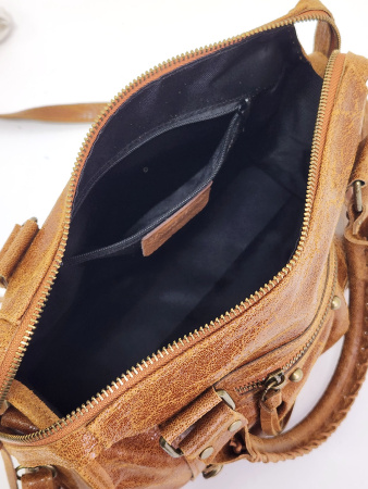 Сумка-боулер Steffalini st2331 vitello/laminato marrone