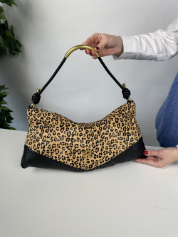 Сумка-хобо Ermanno Scervino Alicia Leo sce12402057 leopard
