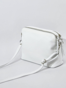 Сумка Di Gregorio gr9177 vitello bianco argento