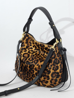 Сумка-хобо Loristella Carola ls3033C leopardo/nero