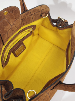 Саквояж-боулер Claudia Firenze cl11285FR camoscio cocco cuoio