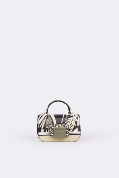 Мини-сэтчел Cromia It Kaya cr1406258 bianco/nero