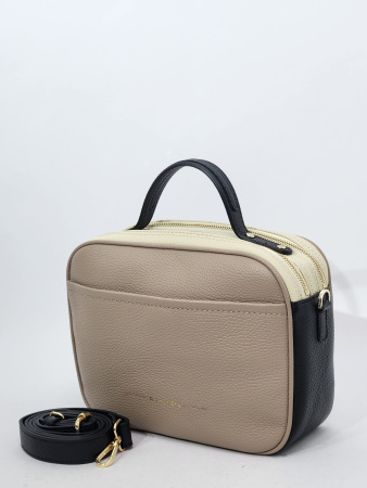 Сумка-боулер Ripani rp1226OO 00585 sabbia/nero/ecru