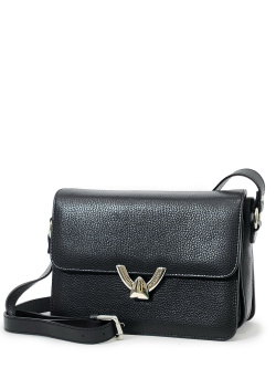 Мини-сэтчел Di Gregorio gr1840 vitello nero argento