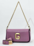 Сумка-багет Gironacci gir2290 vitello/calf orchidea/cuoio