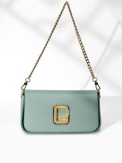 Сумка-багет Gironacci gir2290 vitello/calf giada/cuoio