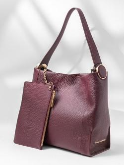 Сумка-тоут Carlo Salvatelli cs762 double bordo