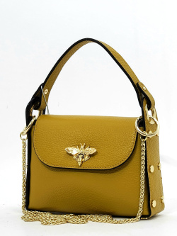 Мини-сэтчел Steffalini st1602 vitello giallo scuro Мини-сэтчел Steffalini st1602 vitello giallo scuro