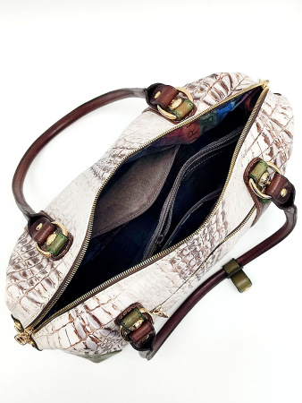 Сумка-боулер Marino Orlandi mo4075 beige/marrone/verde