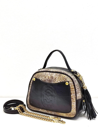 Сумка-боулер Marino Orlandi mo4843 cocco oro/nero