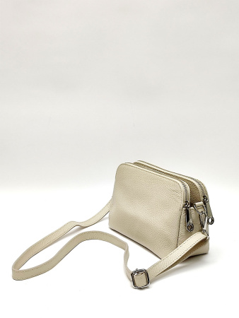 Сумка-багет Di Gregorio gr8798 vitello beige argento