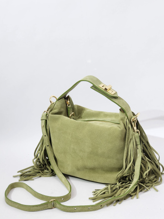 Мини-хобо Claudia Firenze cl11379 camoscio verde