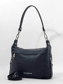 Сумка-хобо Di Gregorio gr9141 vitello nero argento