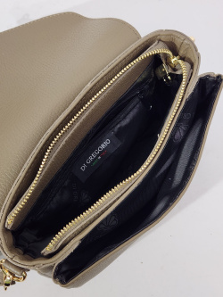 Мини-сэтчел Di Gregorio gr9150 vitello taupe oro