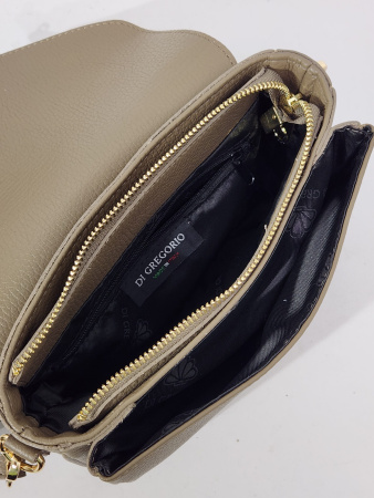 Мини-сэтчел Di Gregorio gr9150 vitello taupe oro