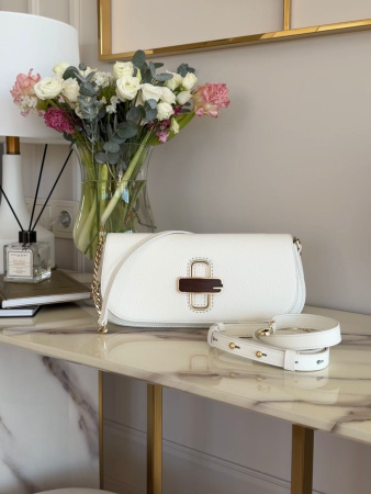 Сумка-багет Gironacci gir3162 vitello/calf bianco