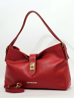 Сумка-хобо Di Gregorio gr9003 vitello rosso oro