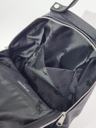 Рюкзак Di Gregorio gr9221 vitello nero argento
