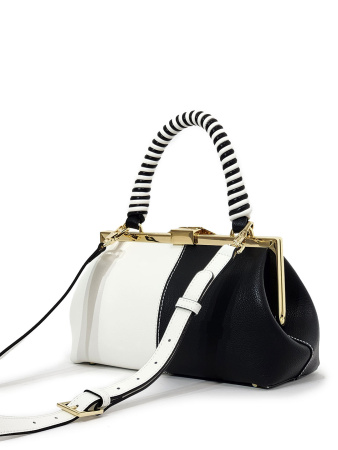 Саквояж-боулер Cromia Meryl cr1405811 nero/bianco