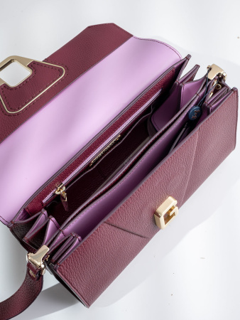 Сумка-багет Gironacci gir3211 vitello/calf vino/lilla
