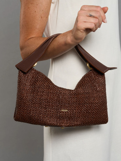 Сумка-хобо Arcadia Roxanne ar5613 dollaro/raffia cognac