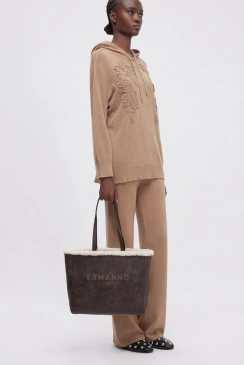 Сумка-тоут Ermanno Scervino Vanessa Fur sce12401988 t.moro
