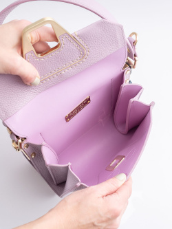 Мини-сэтчел Gironacci gir3210 vitello/calf lilla/lilla