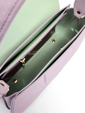 Сумка-багет Gironacci gir3222 vitello/calf lilla/pistacchio