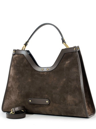 Шоппер Steffalini st8595 vitello/camoscio cioccolato